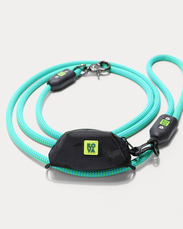 NEW SMALLER SIZE -`Deschutes Teal + Waste Bag Holder